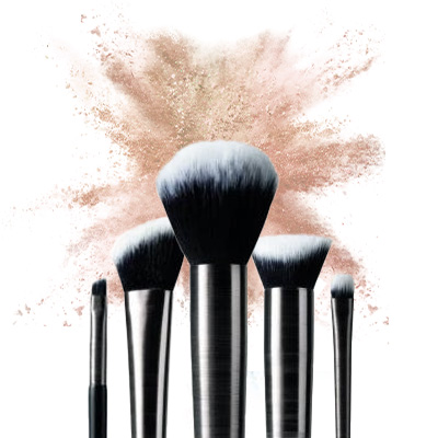 Make-up Display and brushes