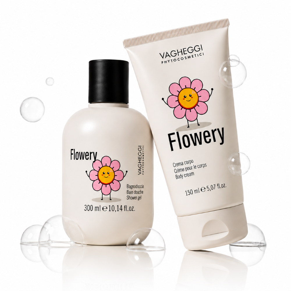 Duo Flowery Vagheggi Canada — gel bain douche 300 ml et crème pour le corps 150 ml édition limitée printemps 2026